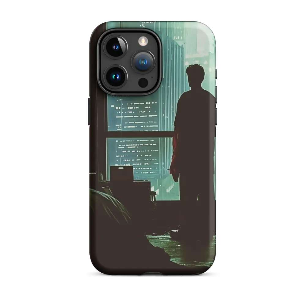 Silent Contemplation in a Futuristic Dystopia