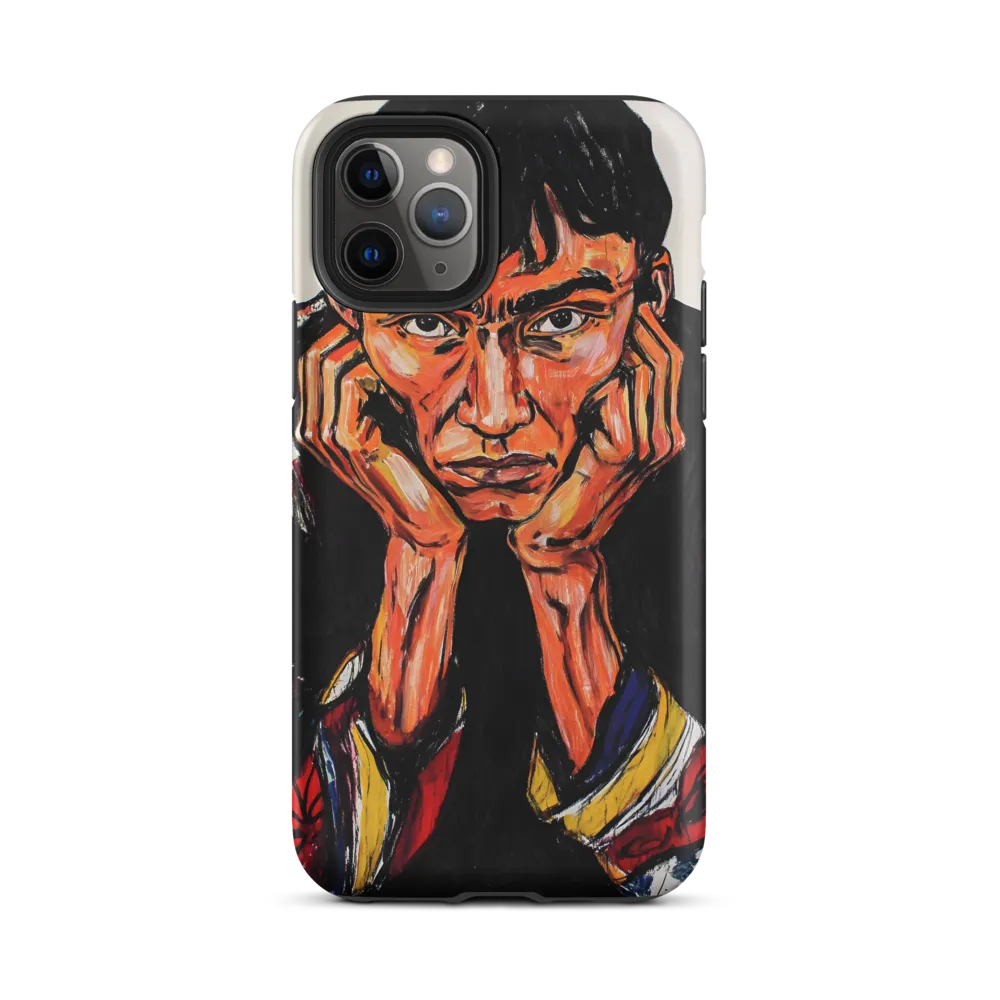 Contemplative Intensity: An Expressionist Portrait