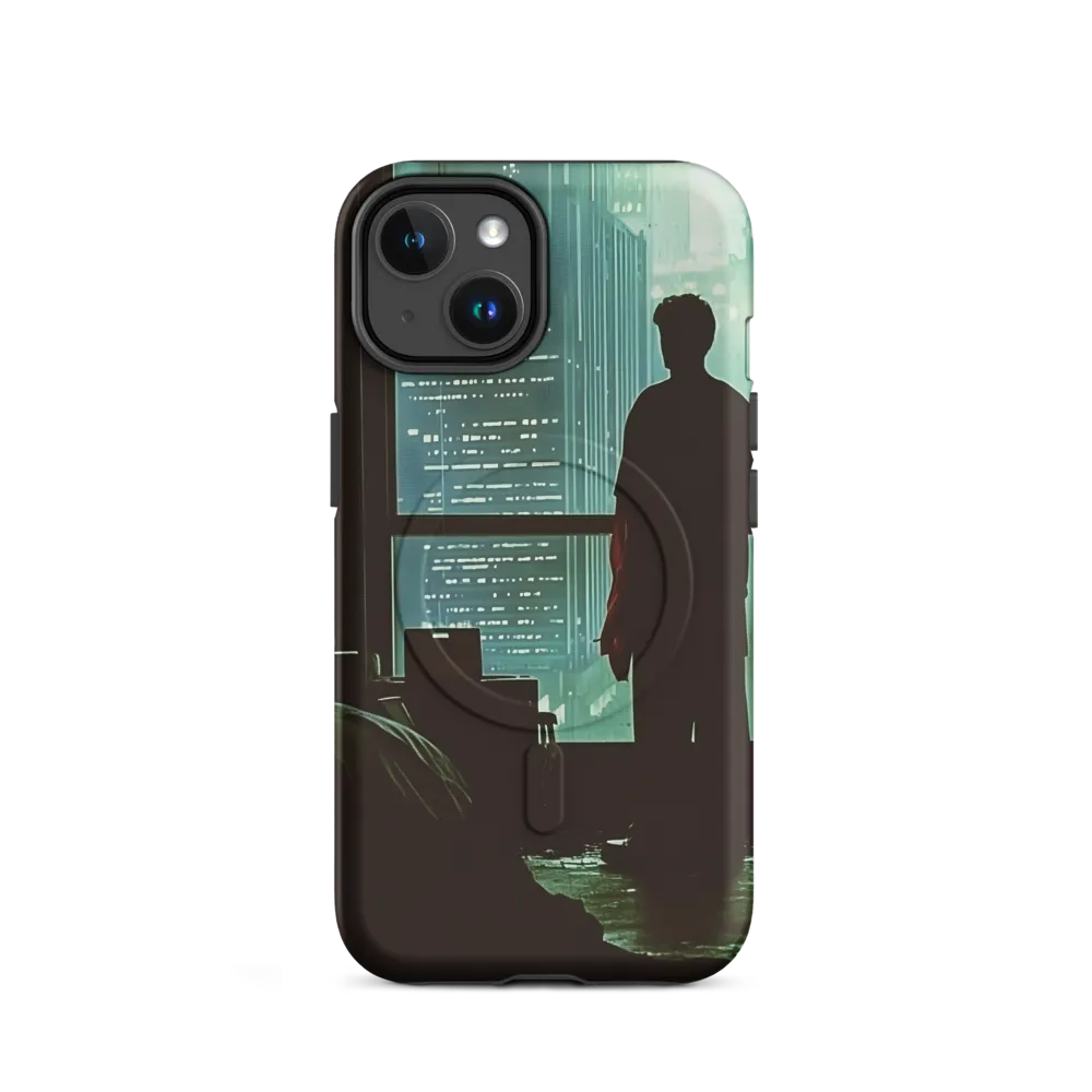 Silent Contemplation in a Futuristic Dystopia