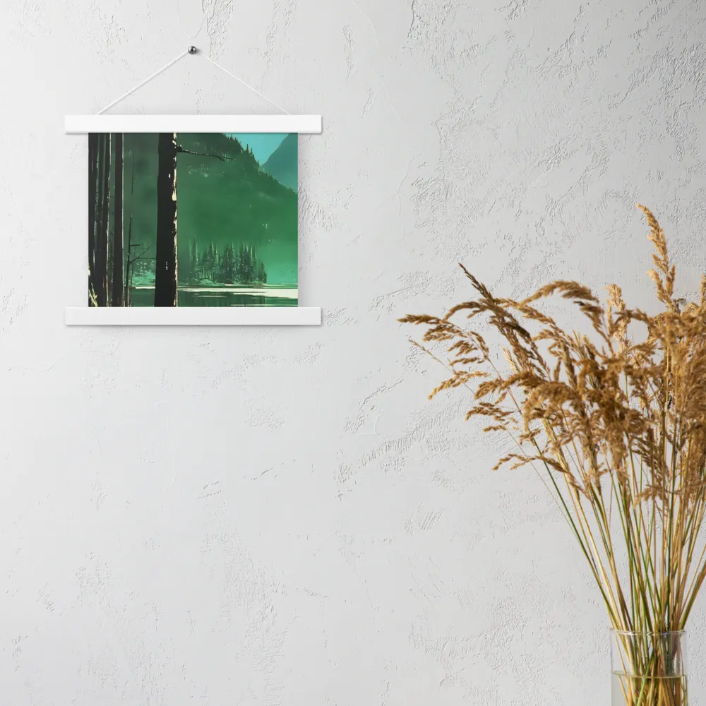 Reflections of Tranquility | Poster With White Wood Hanger | 10″×10″