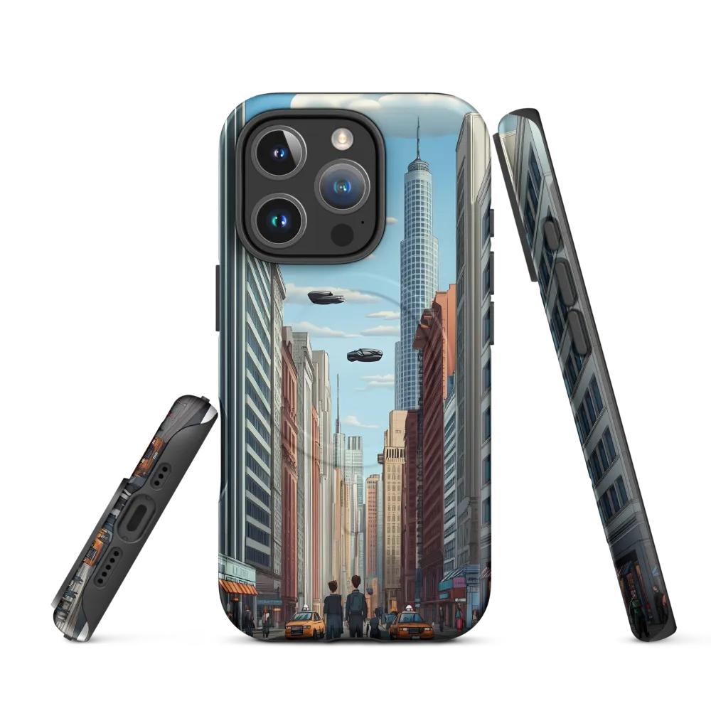 Futuristic Stroll through the Urban Skyline