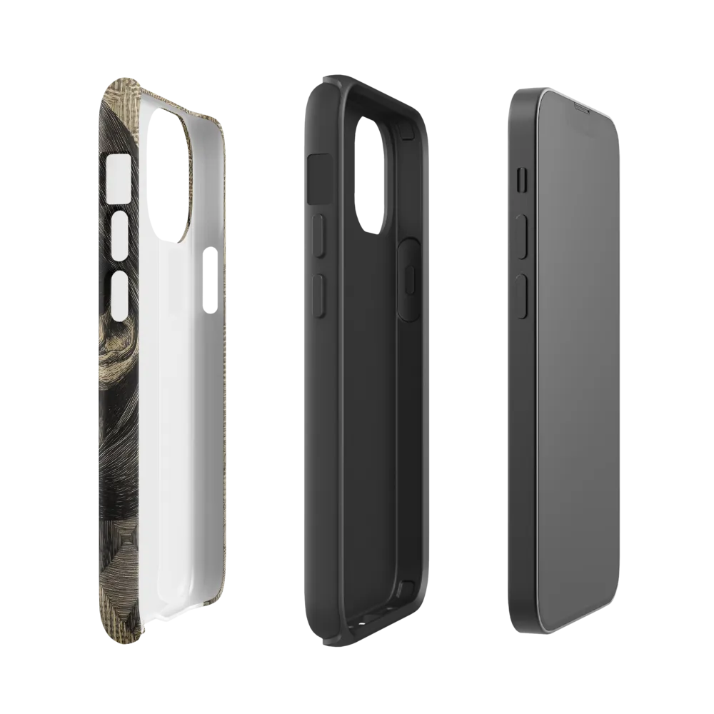 Contemplative Reflection | Phone Case |  13 mini | Tough Case | Matte