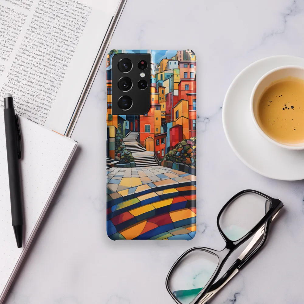Vibrant Village: A Cubist Journey