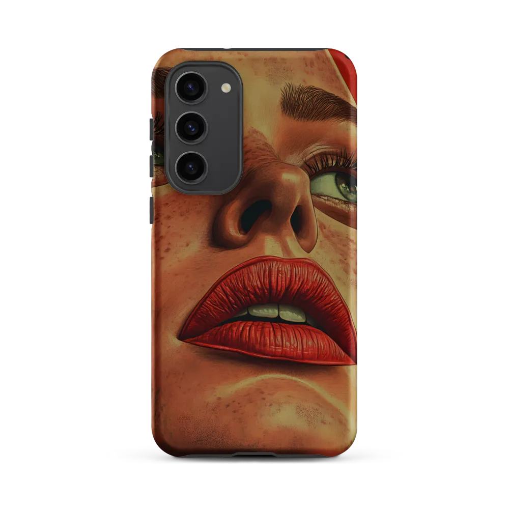 Red Intensity: A Portrait of Elegance