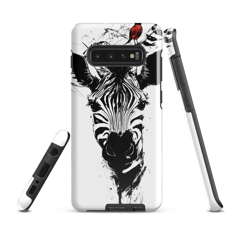 Majestic Stripes and Feathered Companions | Phone Case |  S10 Plus | Tough Case | Glossy