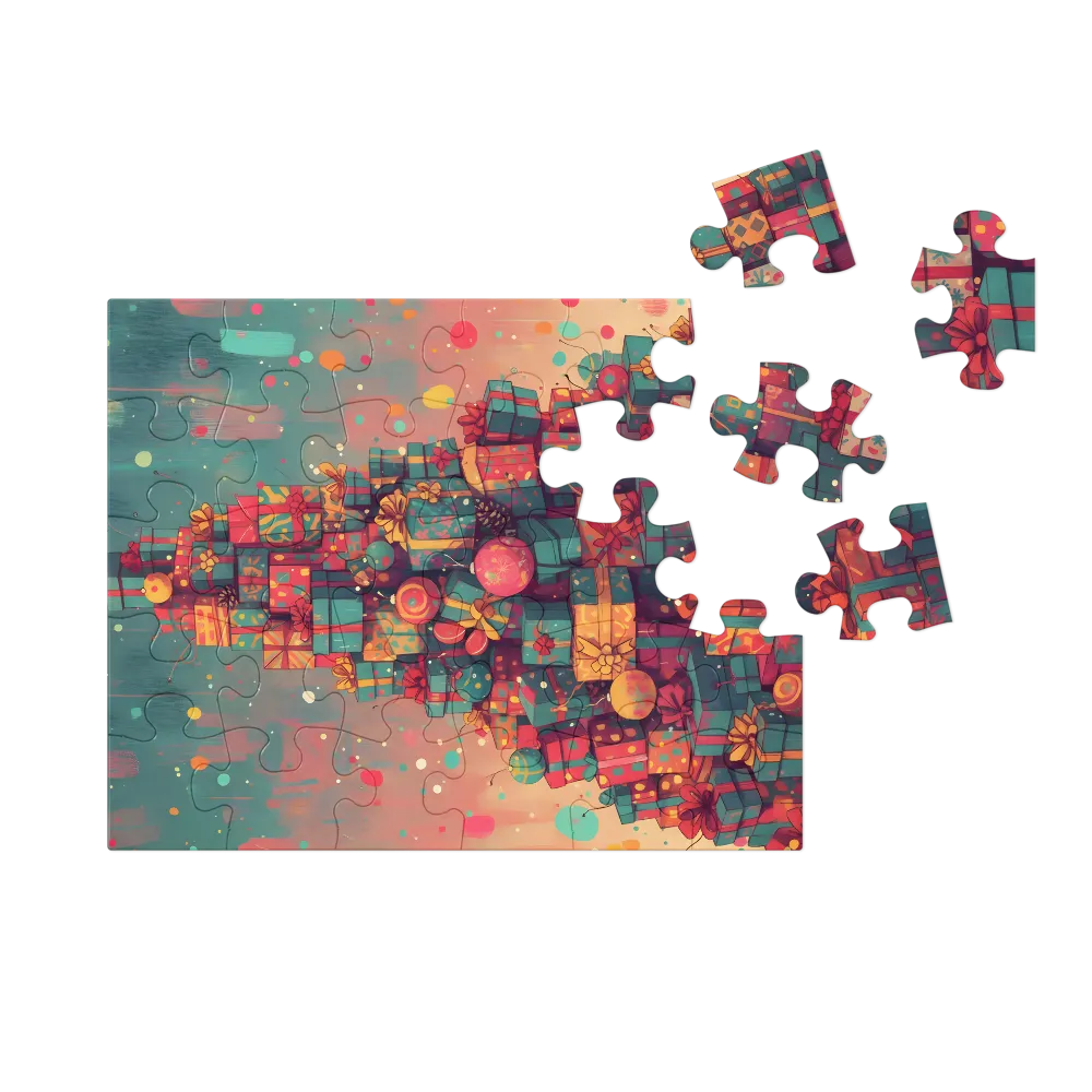 Gift Tree 
 Jigsaw Puzzle in Tin Box