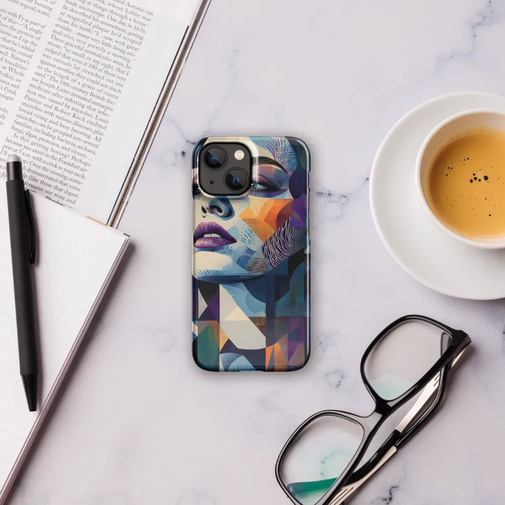 Fragmented Mystery: A Modern Portrait | Phone Case |  13 Mini | Snap Case | Glossy