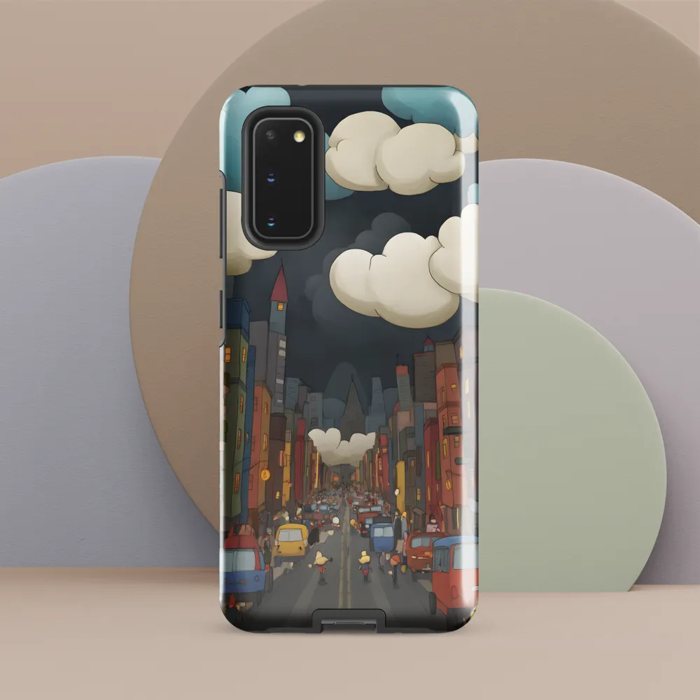 Urban Symphony: A City Awakens at Dusk | Phone Case |  S20 | Tough Case | Glossy