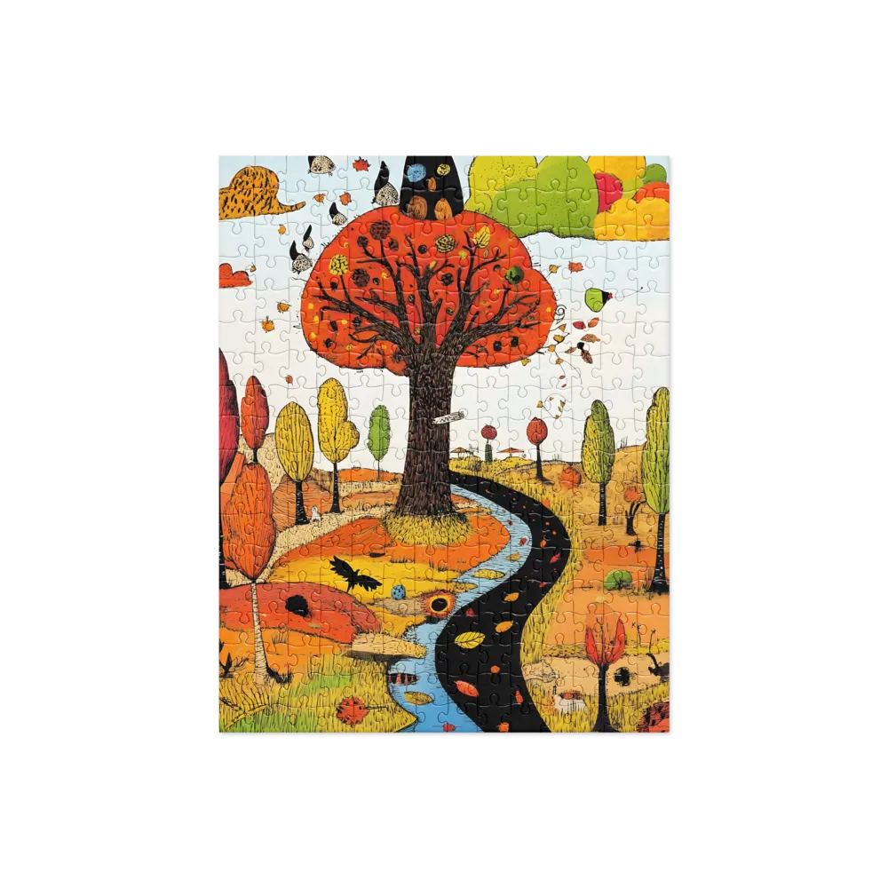 Whimsical Autumn Journey | Jigsaw Puzzle | 252 pieces