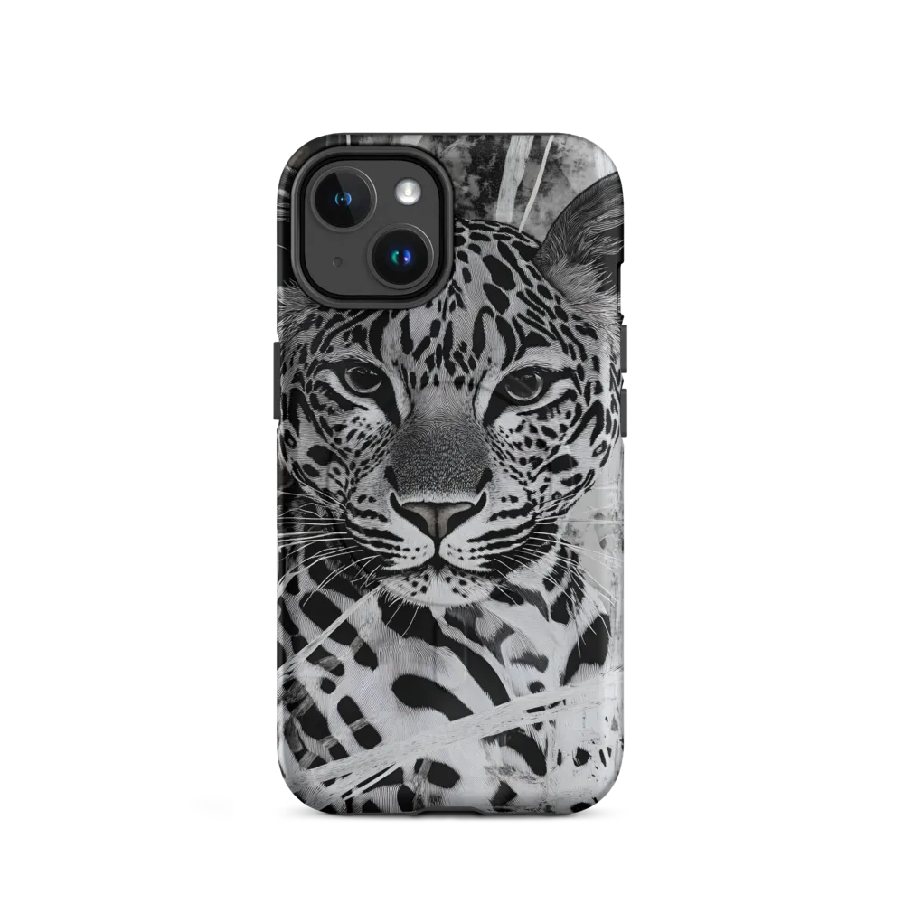 Majestic Gaze: The Leopard's Portrait | Phone Case |  14 | MagSafe® Tough Case | Matte
