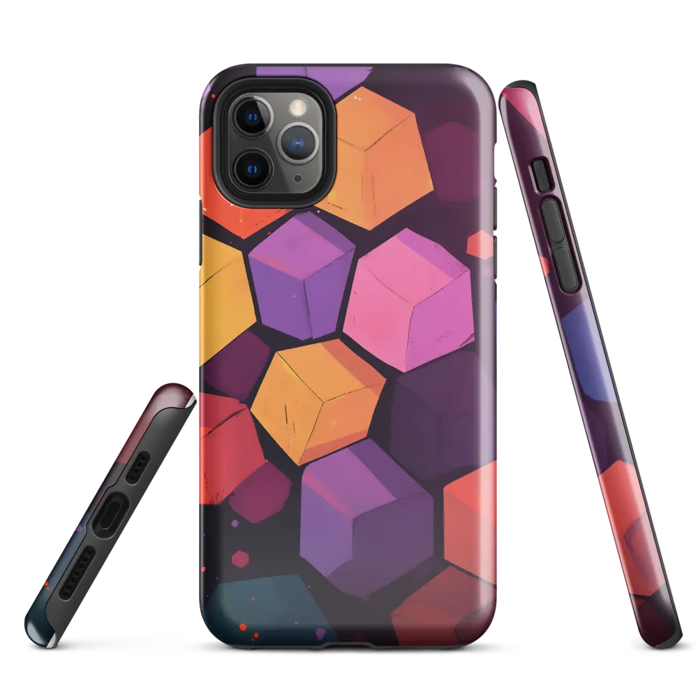 Dynamic Geometric Harmony | Phone Case |  11 Pro Max | Tough Case | Glossy