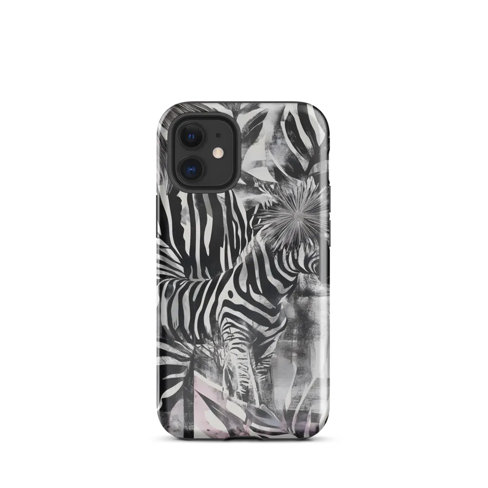 Zebra in the Jungle of Illusions | Phone Case |  12 mini | Tough Case | Glossy