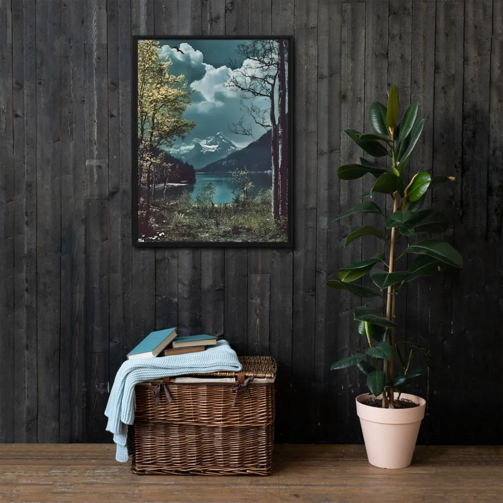 Whispers of Tranquility | Canvas with Black Frame | 24″×32″