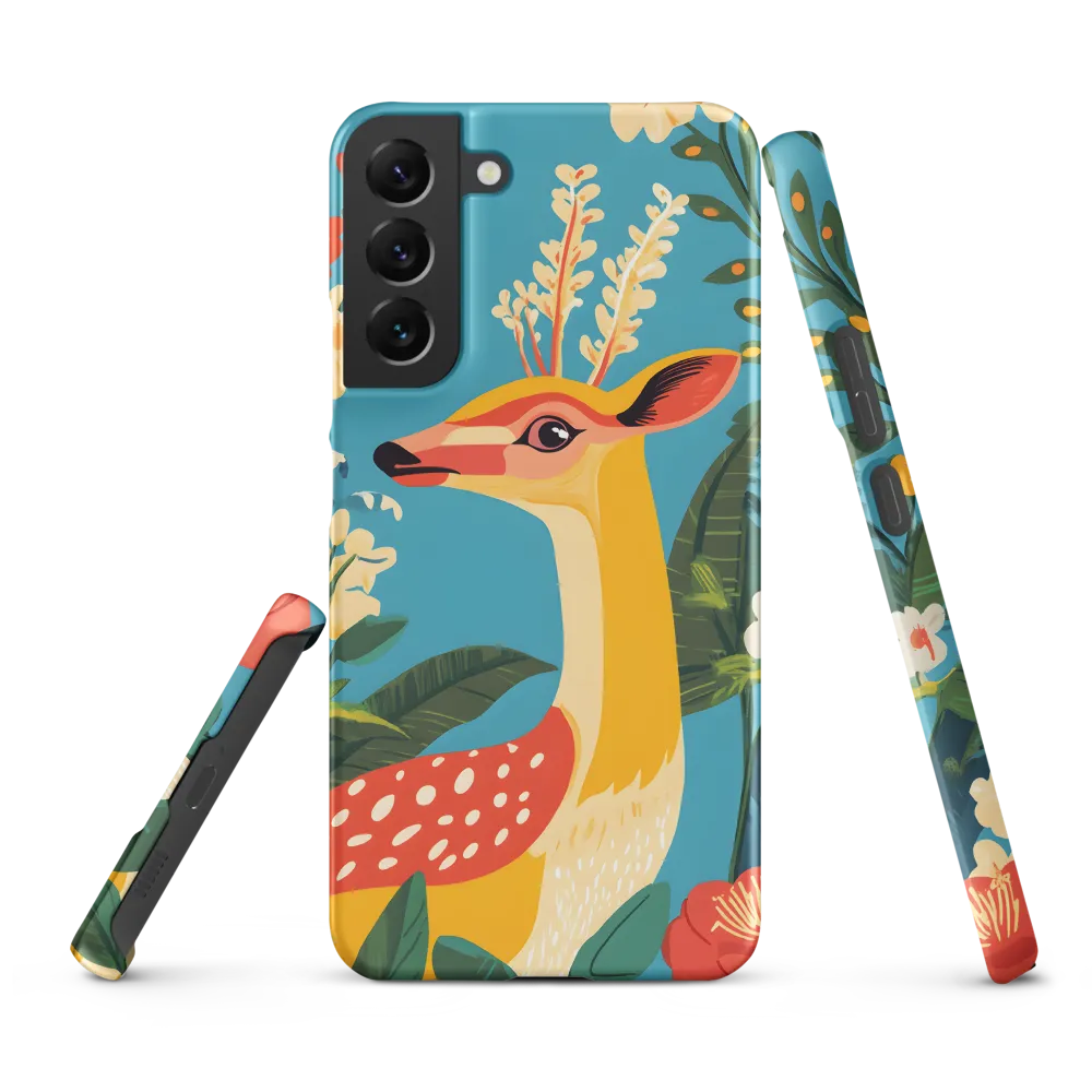 Serene Majesty: A Vibrant Deer Amidst Flora