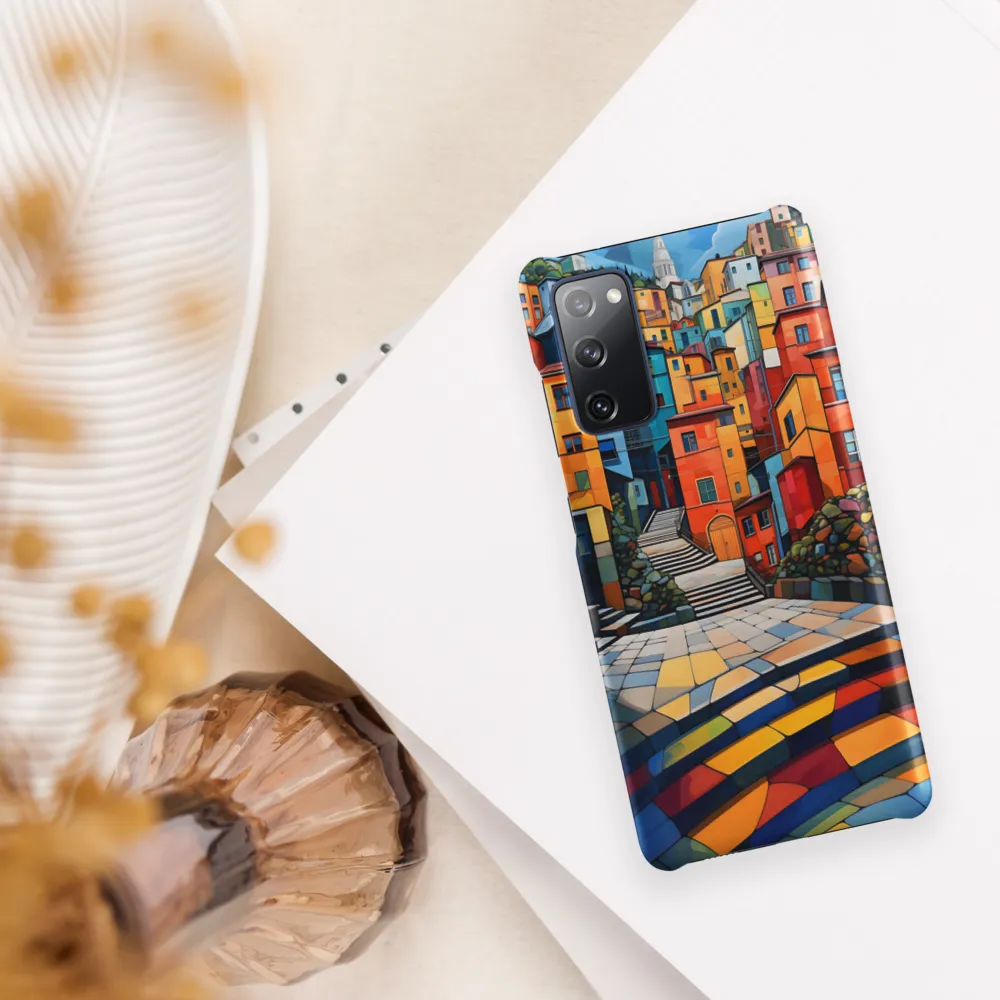 Vibrant Village: A Cubist Journey