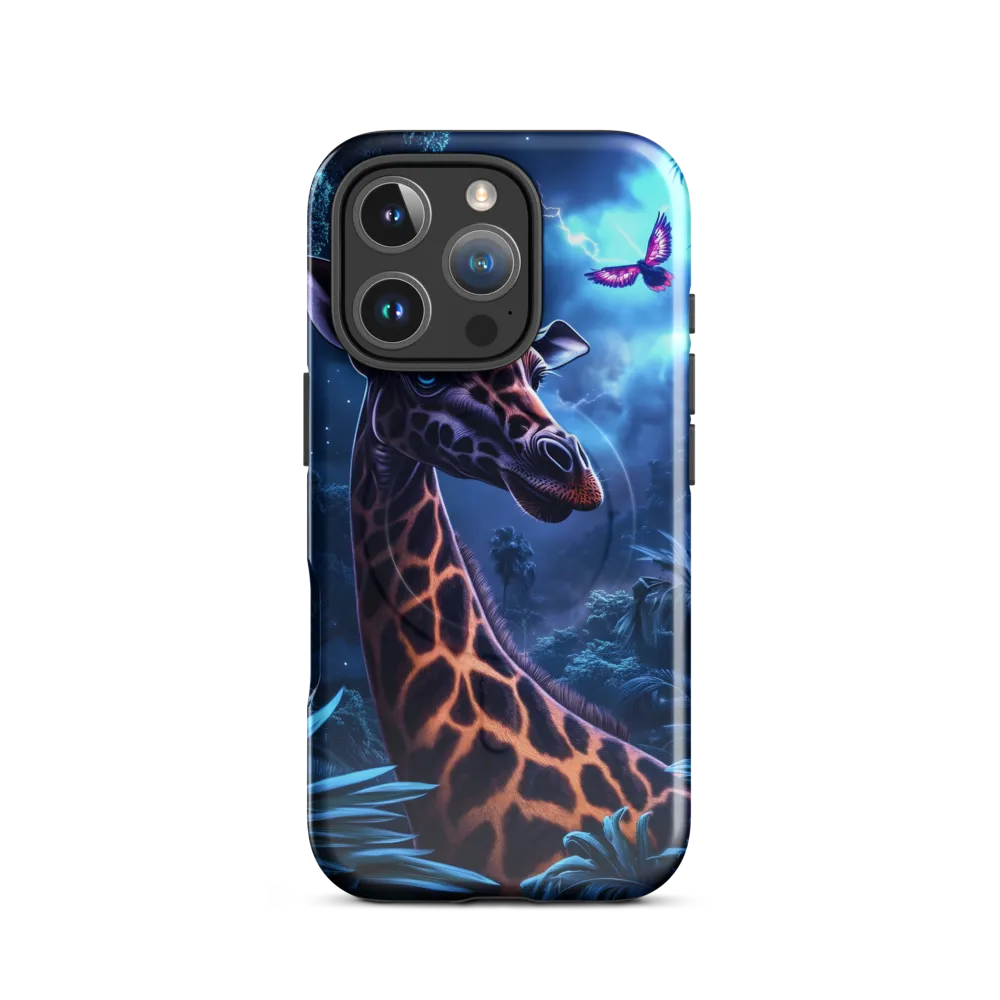 Mystical Giraffe in Twilight Jungle