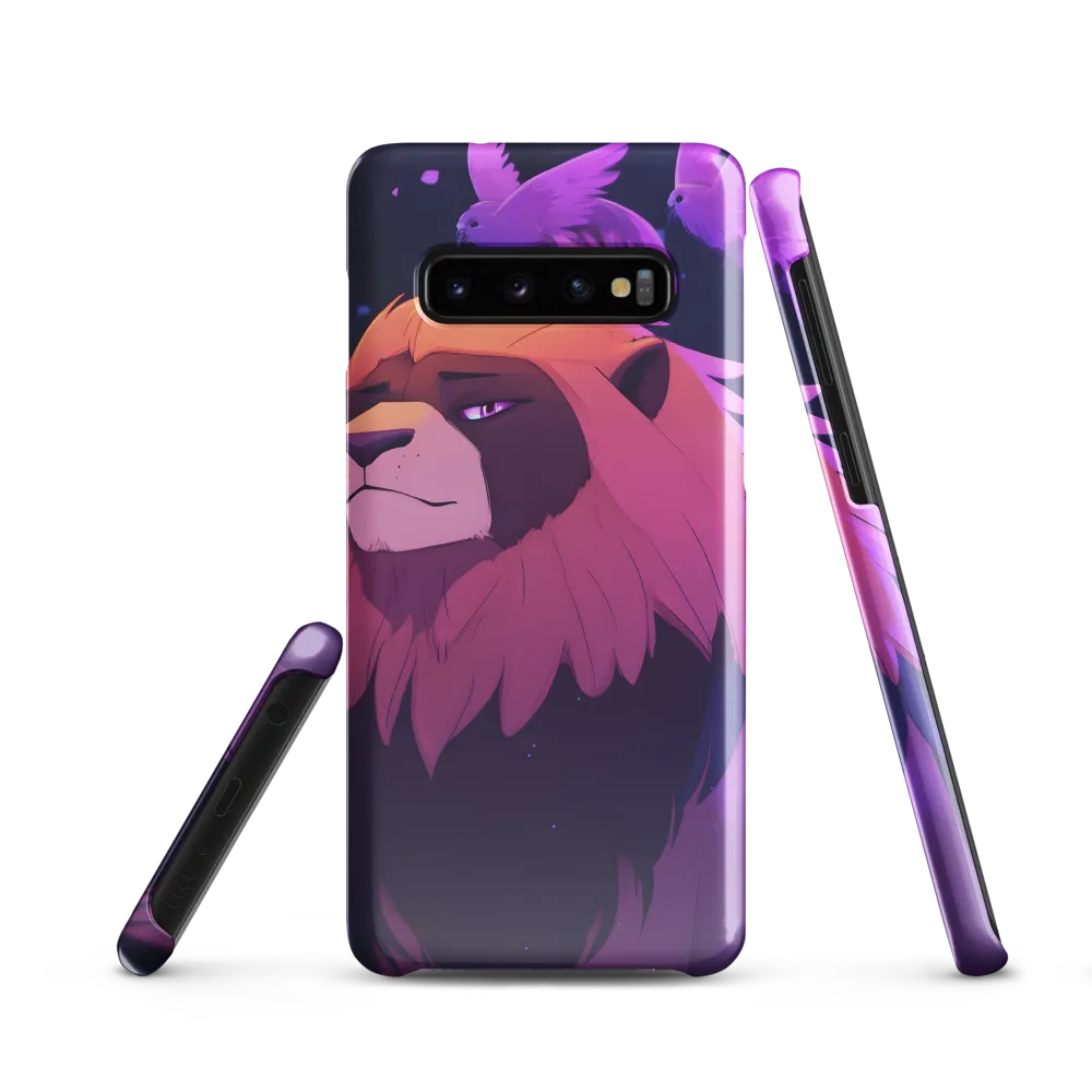 Regal Serenity: The Majestic Lion | Phone Case |  S10 | Snap Case | Glossy