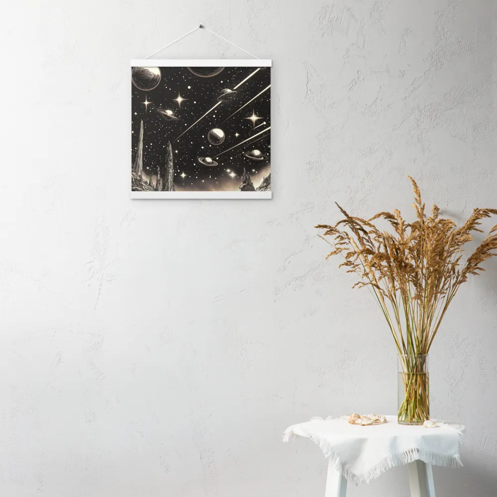 Celestial Reverie | Poster With White Wood Hanger | 16″×16″