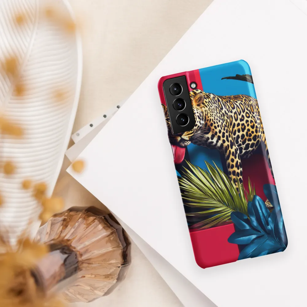 Playful Leopard in Vibrant Paradise