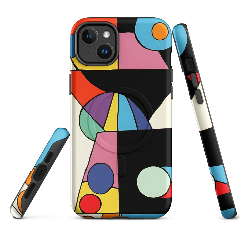 The Play of Shapes | Phone Case |  14 Plus | MagSafe® Tough Case | Matte