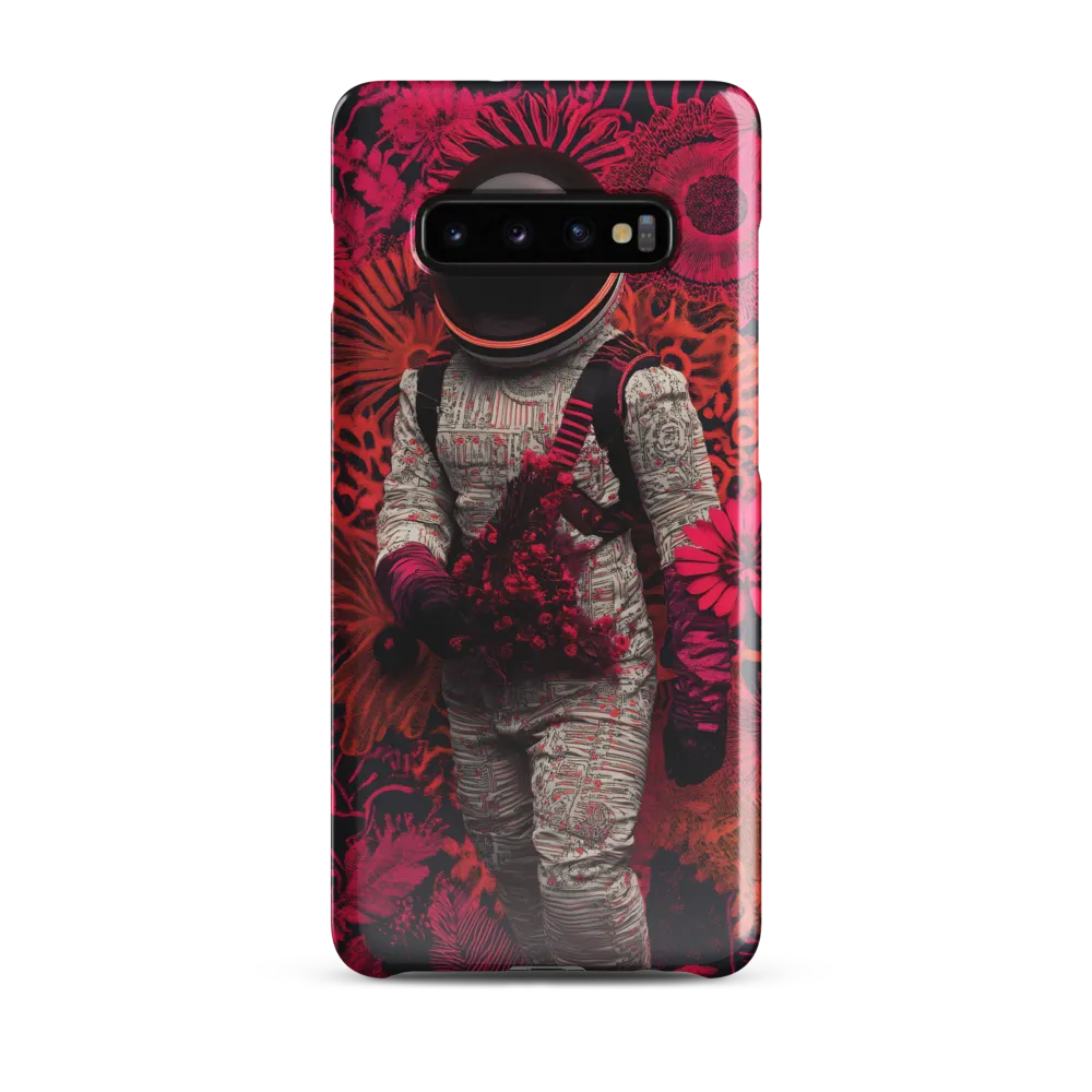 Cosmic Blooms: A Journey Through Space and Nature | Phone Case |  S10 Plus | Snap Case | Glossy