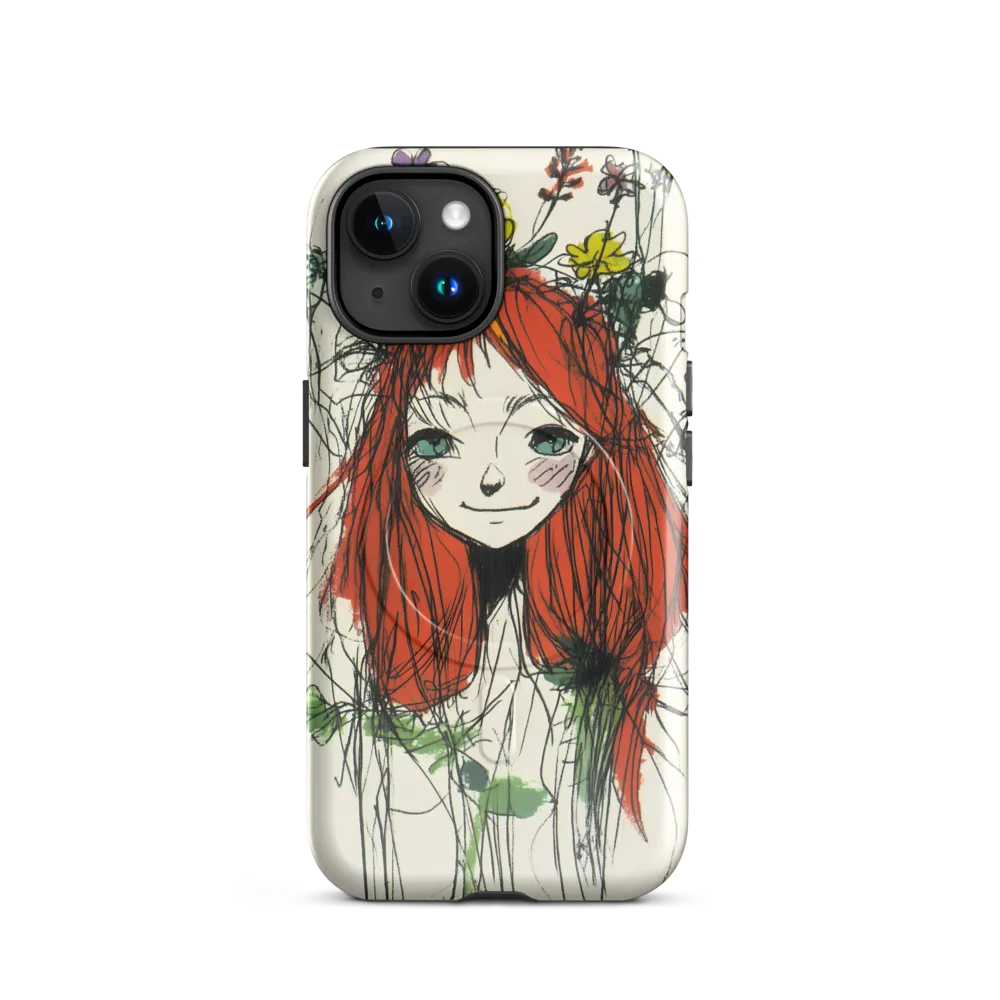 Whimsical Floral Portrait