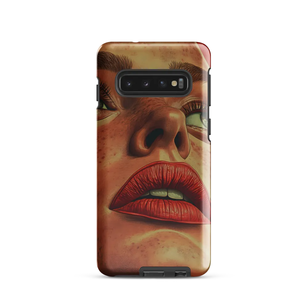 Red Intensity: A Portrait of Elegance