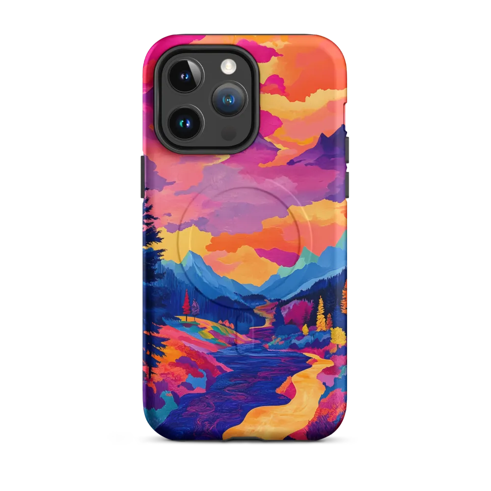Radiant Serenity: A Surreal Landscape | Phone Case |  14 Pro Max | MagSafe® Tough Case | Matte