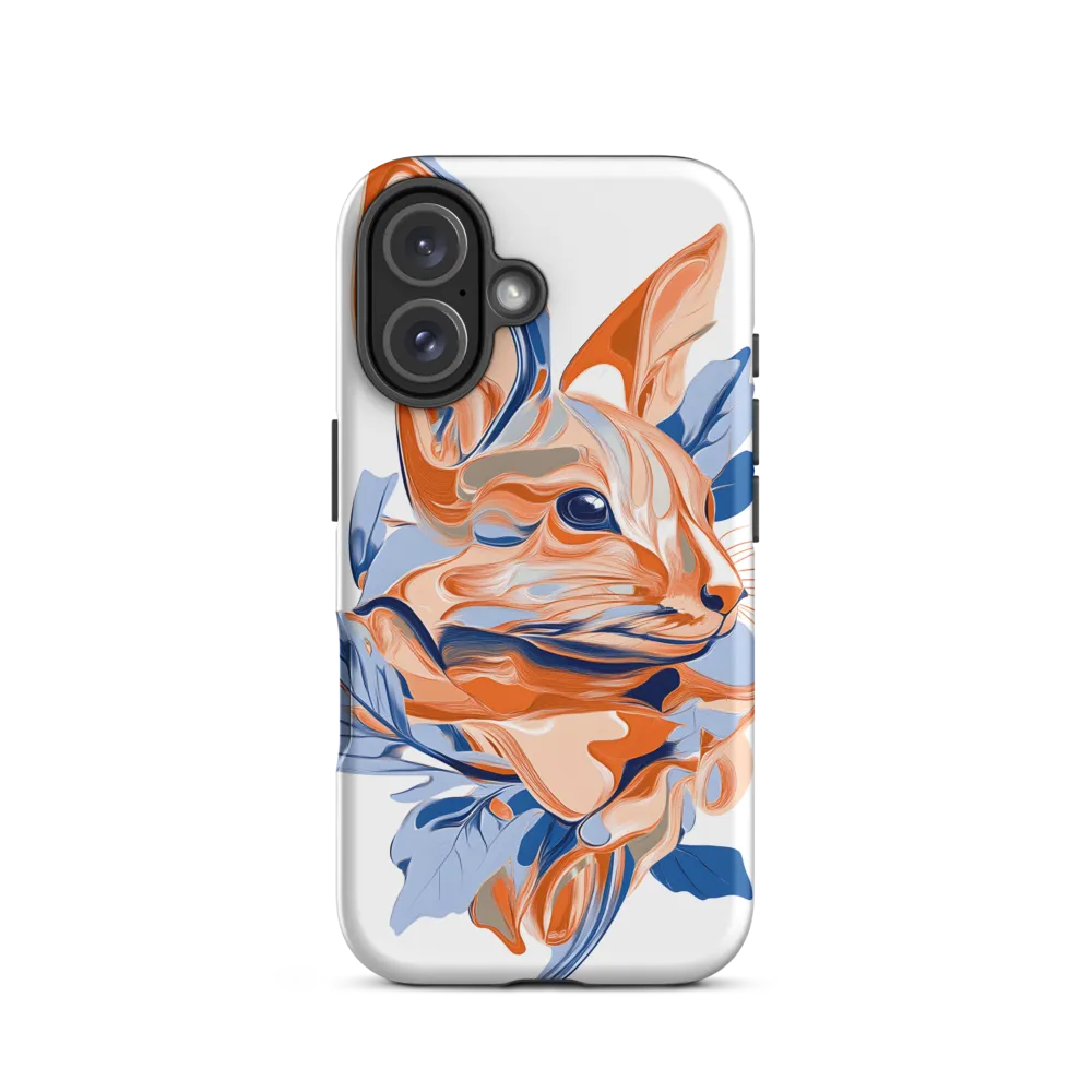 Whiskered Wonders: An Abstract Feline Portrait | Phone Case