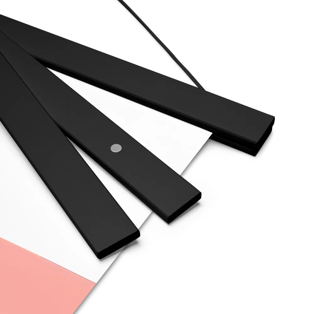Urban Sentinel: A Warrior's Stand | Poster With Black Wood Hanger | 18″×24″