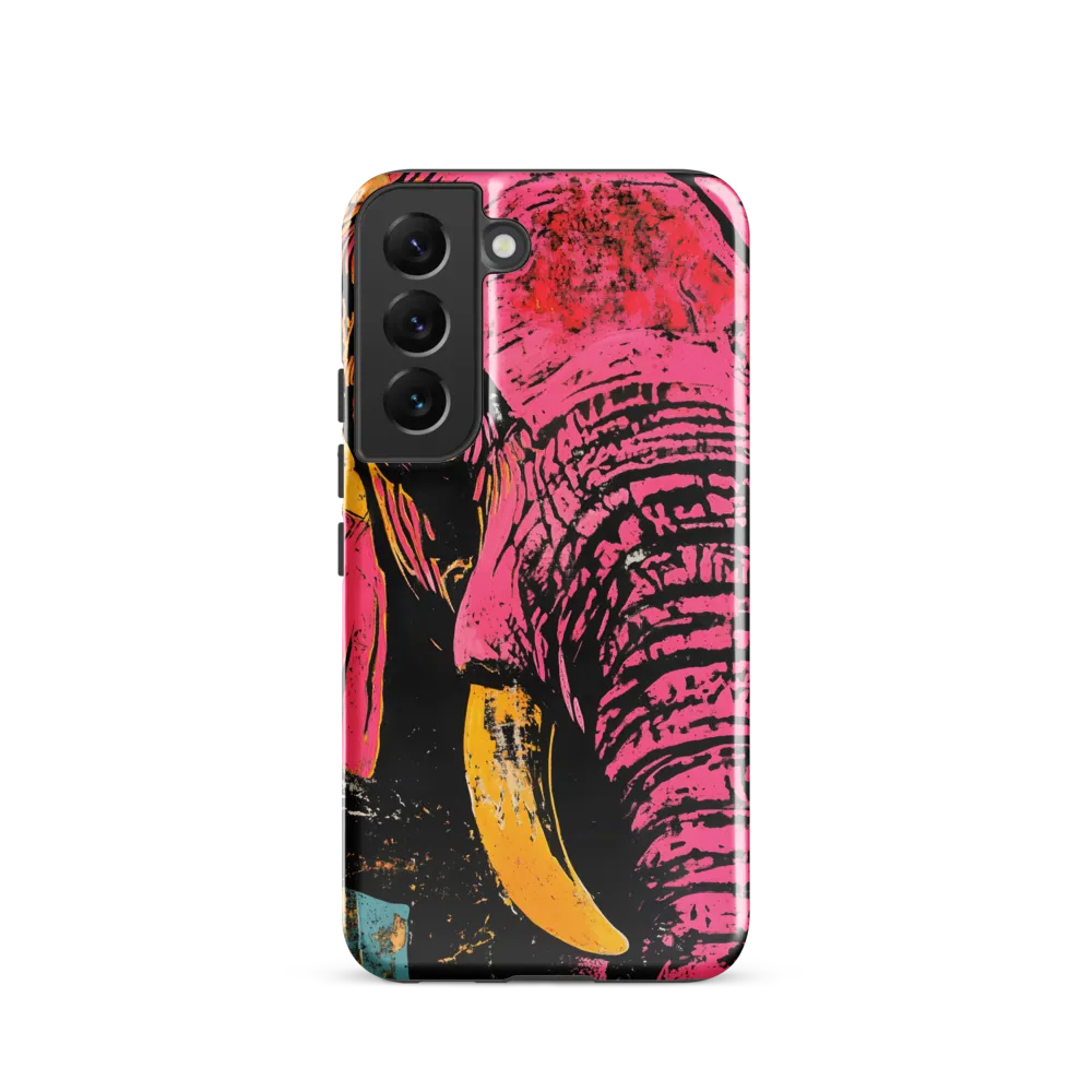 Bold Encounter: The Vibrant Elephant | Phone Case |  S22 | Tough Case | Glossy