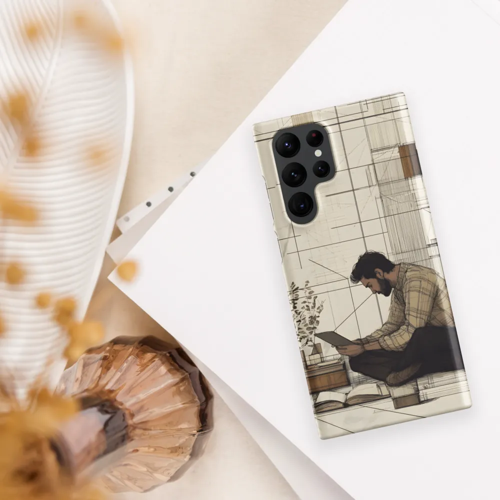 Quiet Reflections in Line | Phone Case |  S22 Ultra | Snap Case | Matte