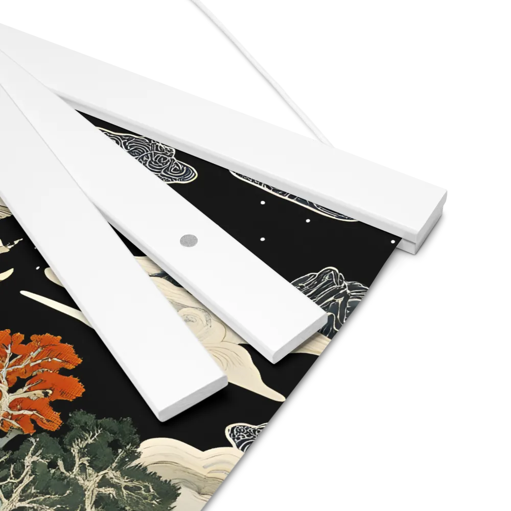Whispers of the Pagoda | Poster With White Wood Hanger | 12″×12″