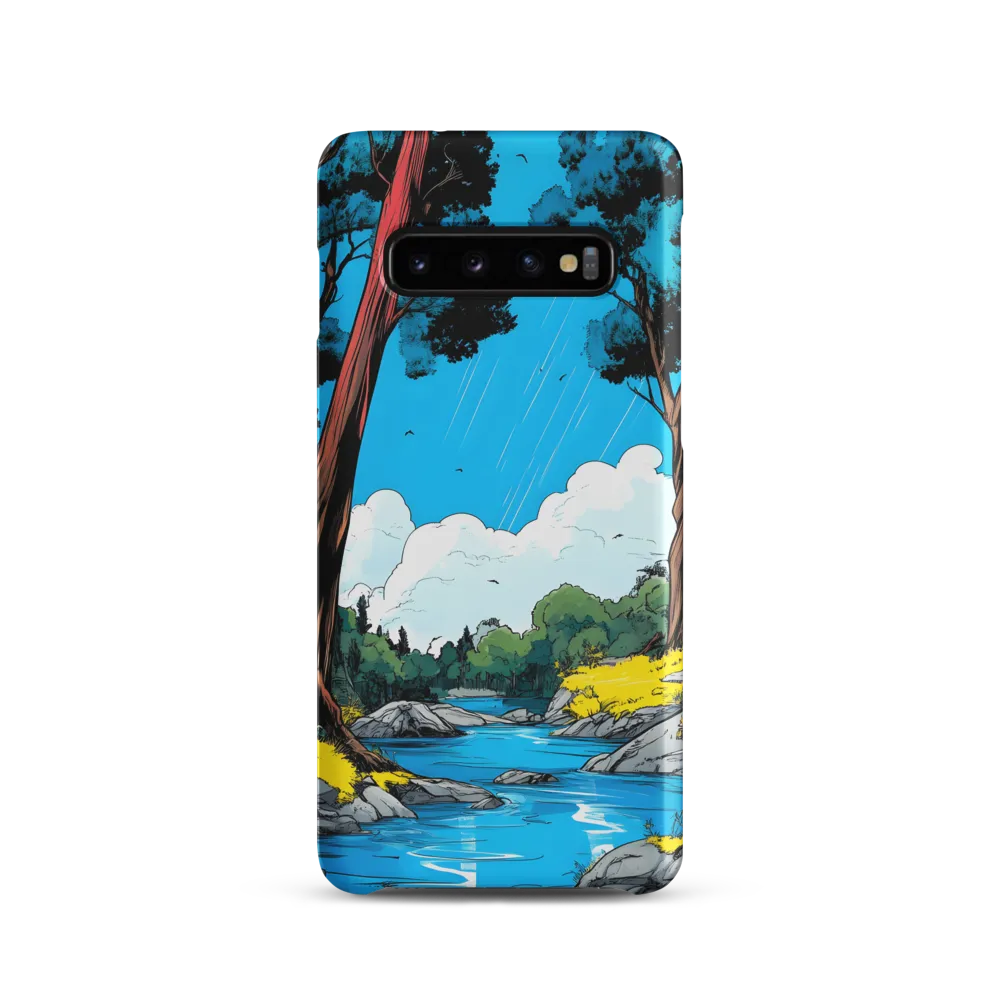 Tranquil River in a Comic Landscape