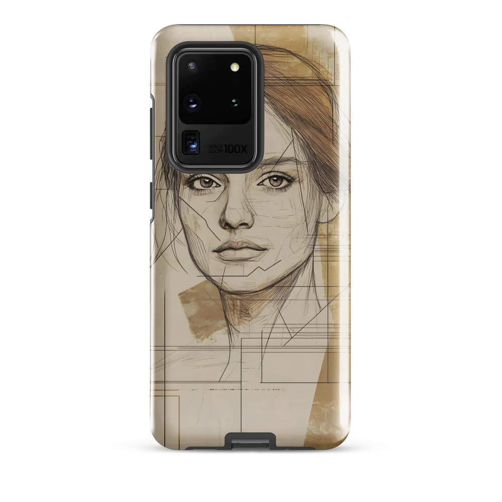 Geometric Elegance: A Modern Portrait
