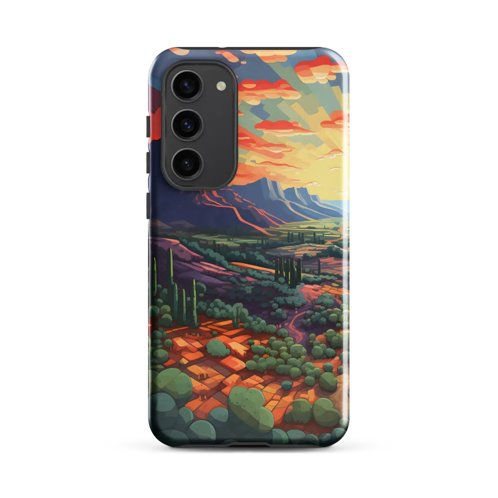 Desert Serenity at Dusk | Phone Case |  S23 Plus | Tough Case | Glossy