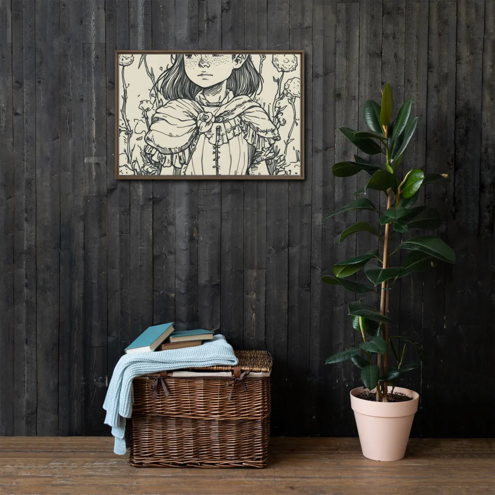 A Young Guardian of Nature | Canvas with Brown Frame | 20″×30″