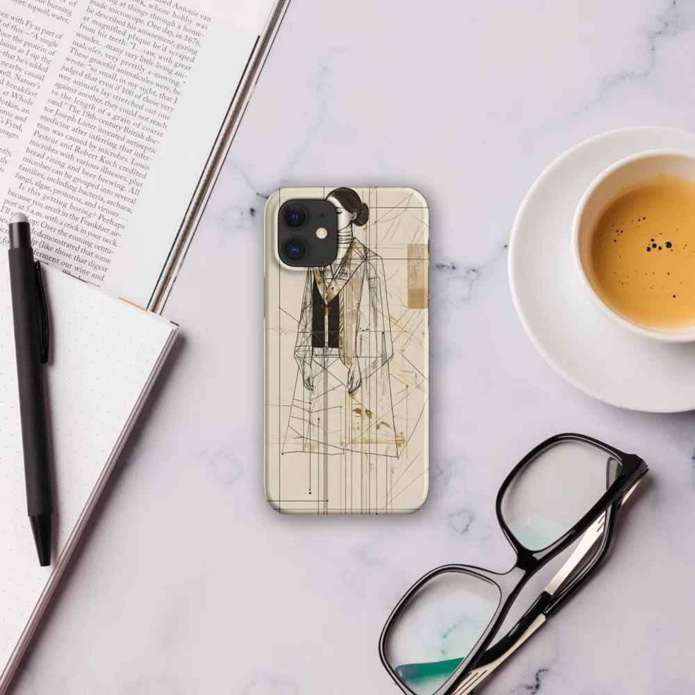 Elegance in Lines | Phone Case |  12 Mini | Snap Case | Matte