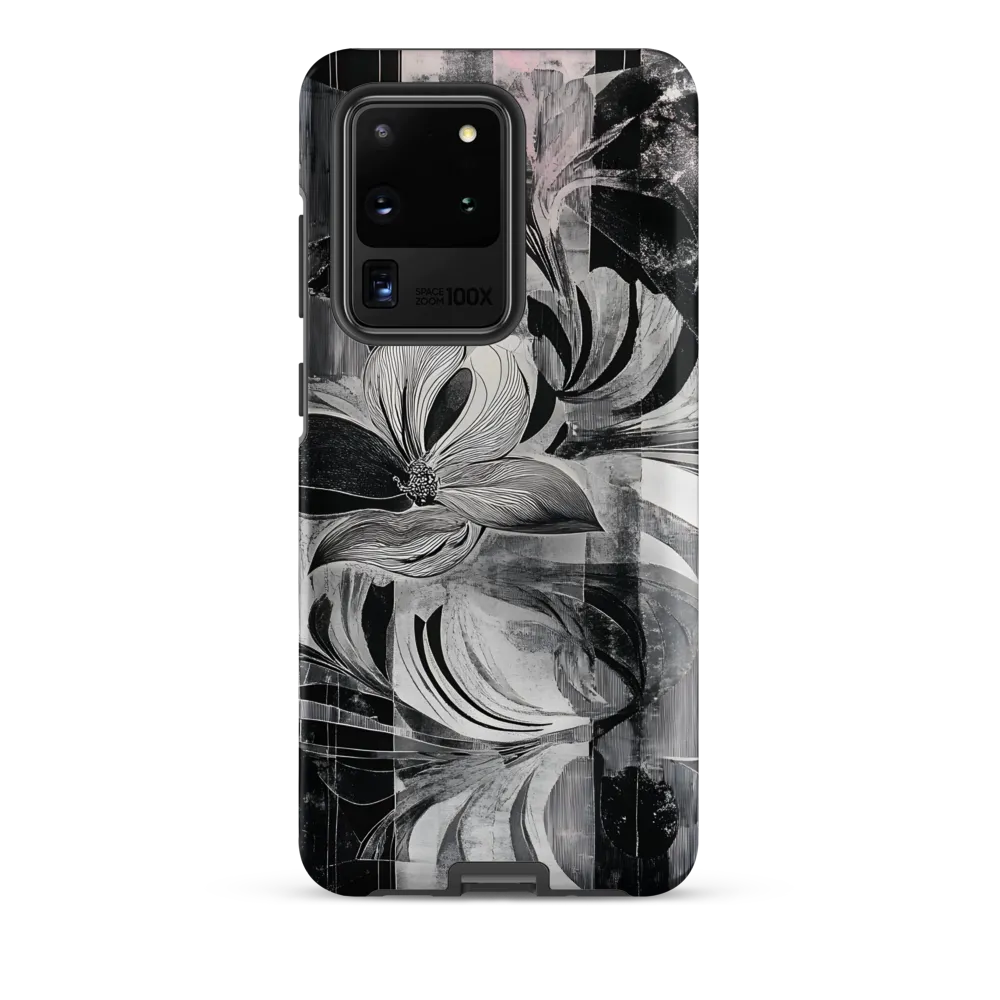 Floral Fusion in Monochrome