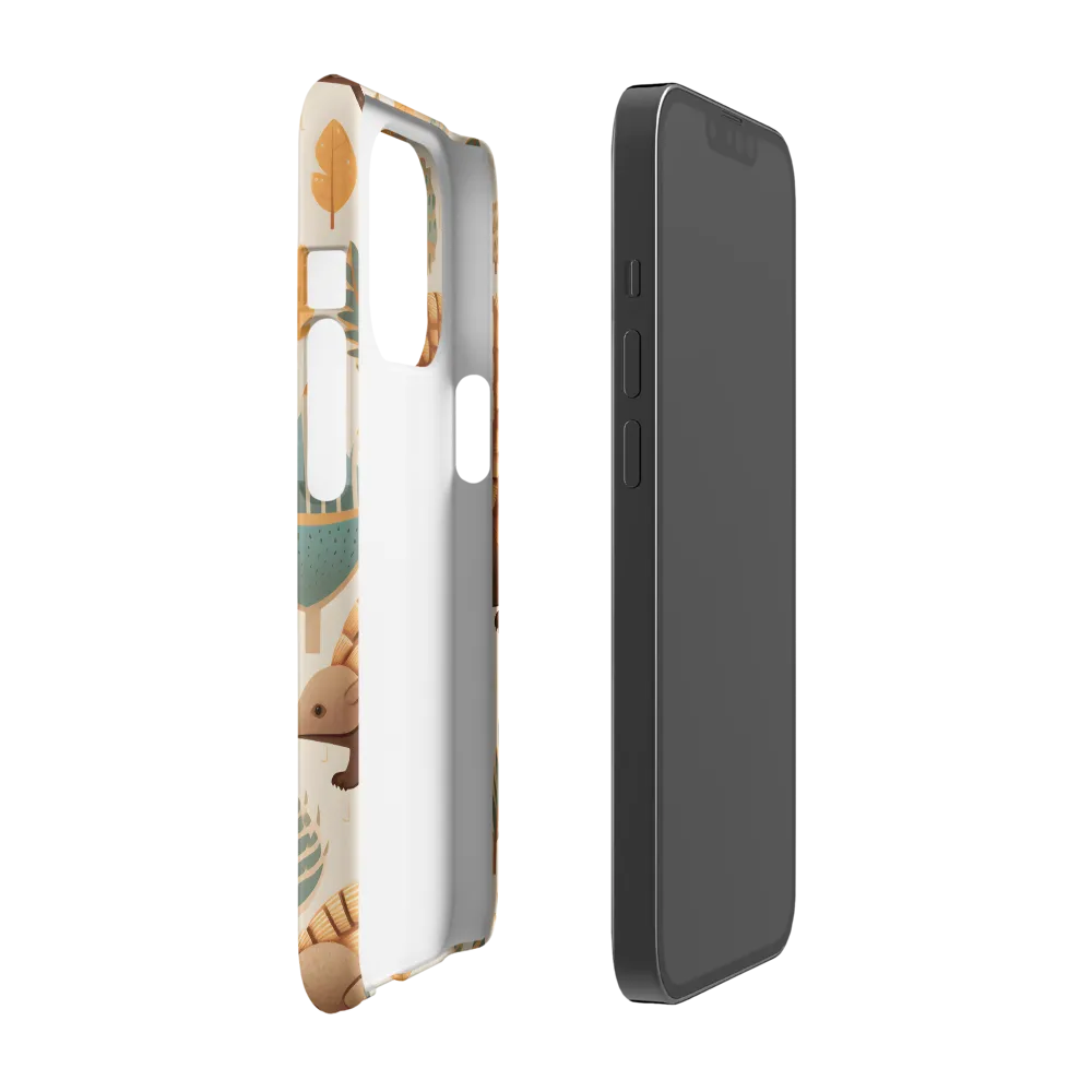 Pangolins in a Whimsical Habitat | Phone Case |  13 Pro | Snap Case | Matte