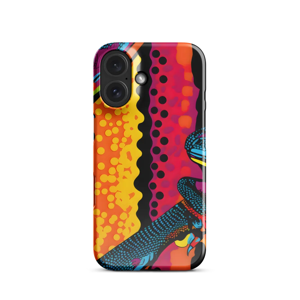 Colorful Encounters: The Playful Geckos | Phone Case