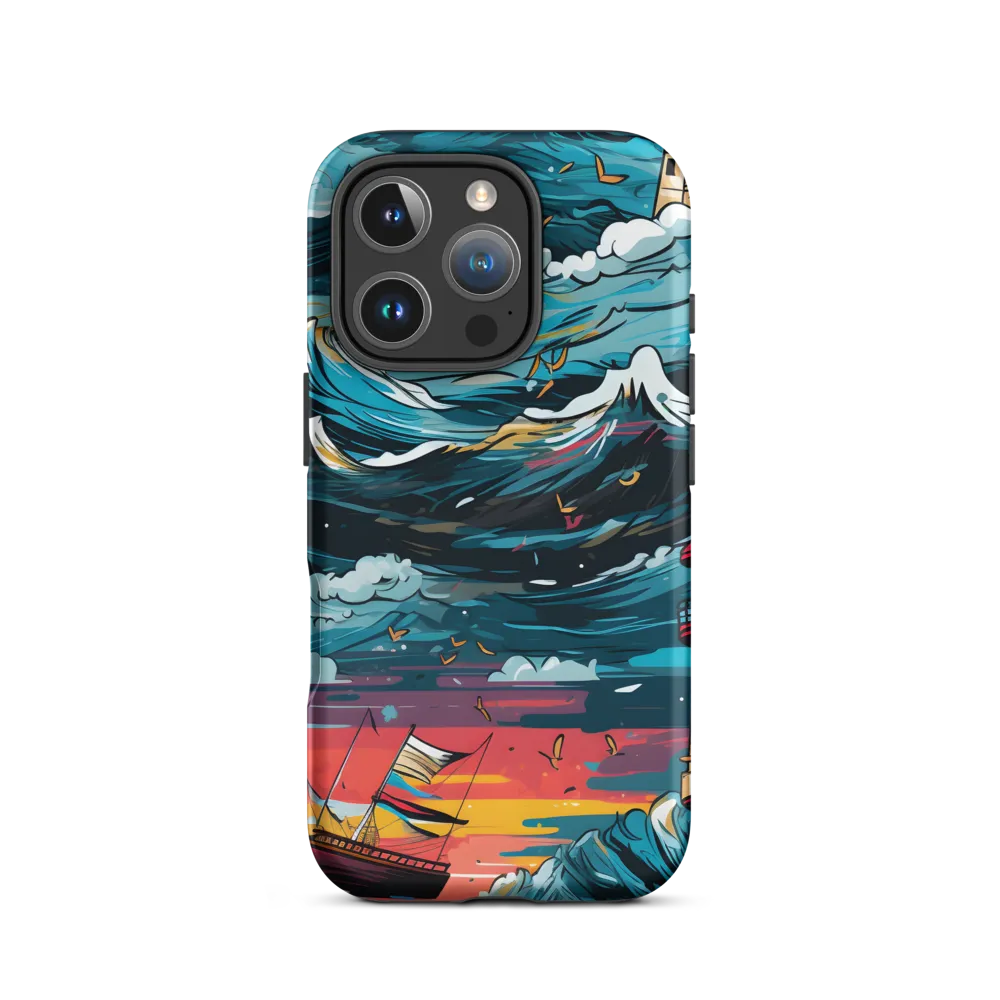 Turbulent Seas: A Lighthouse Adventure | Phone Case |  16 Pro | Tough Case | Matte