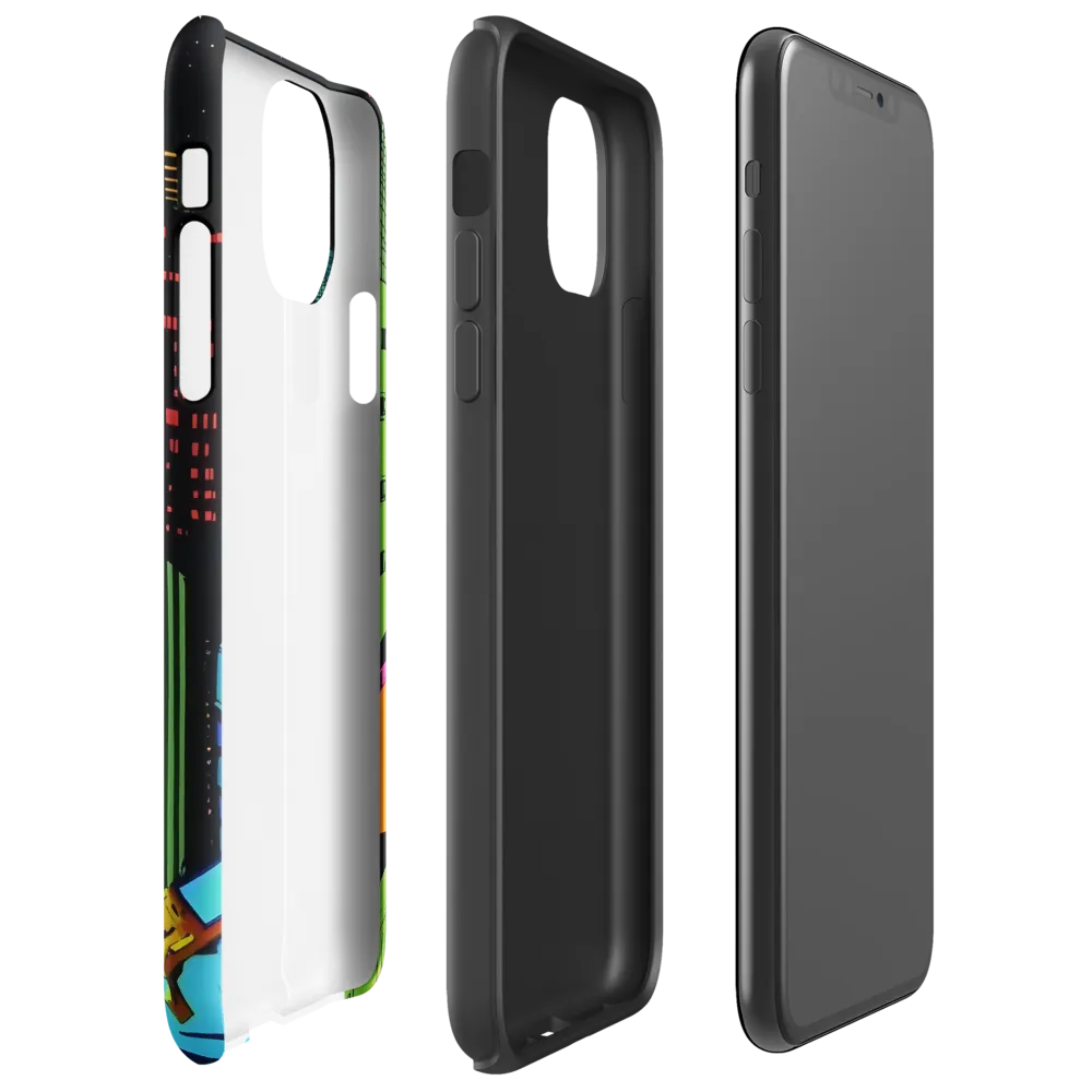 Neon Dreams of a Futuristic City | Phone Case |  11 Pro Max | Tough Case | Glossy