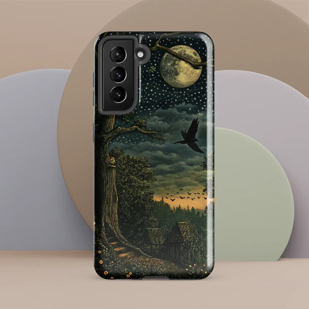 Mystical Nightscape Under the Full Moon | Phone Case |  S21 FE | Tough Case | Glossy