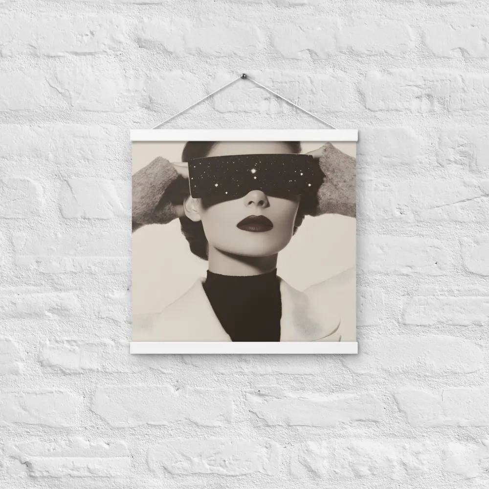 Celestial Elegance | Poster With White Wood Hanger | 16″×16″