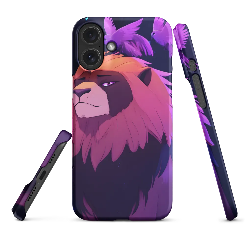 Regal Serenity: The Majestic Lion | Phone Case |  16 Plus | Snap Case | Matte