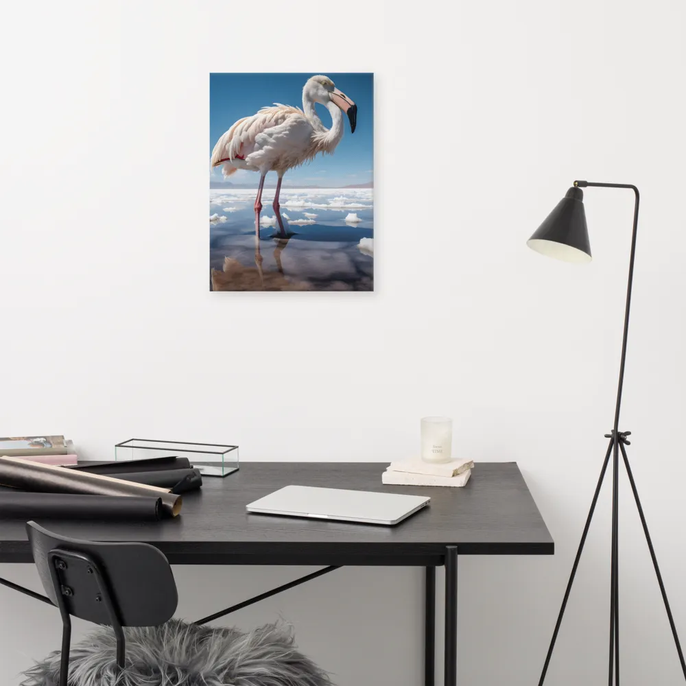 Graceful Solitude of a Flamingo