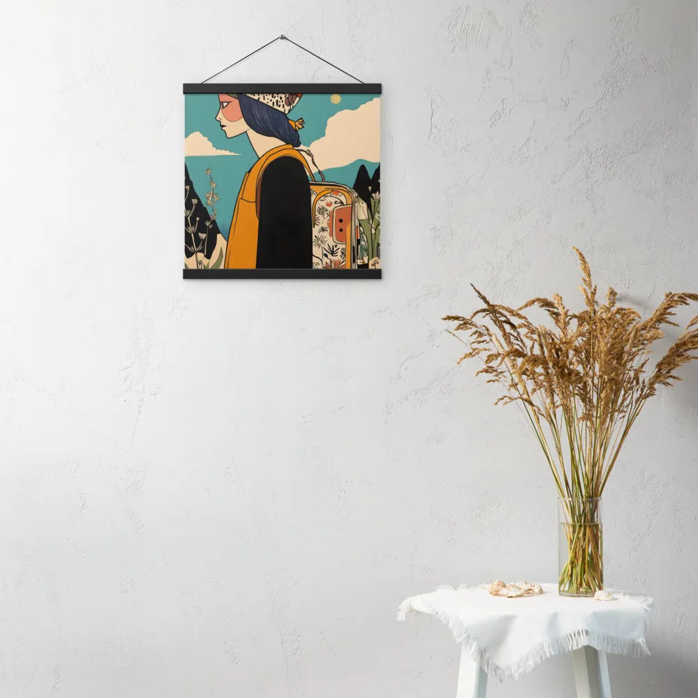 Journey's Serenity | Poster With Black Wood Hanger | 16″×16″