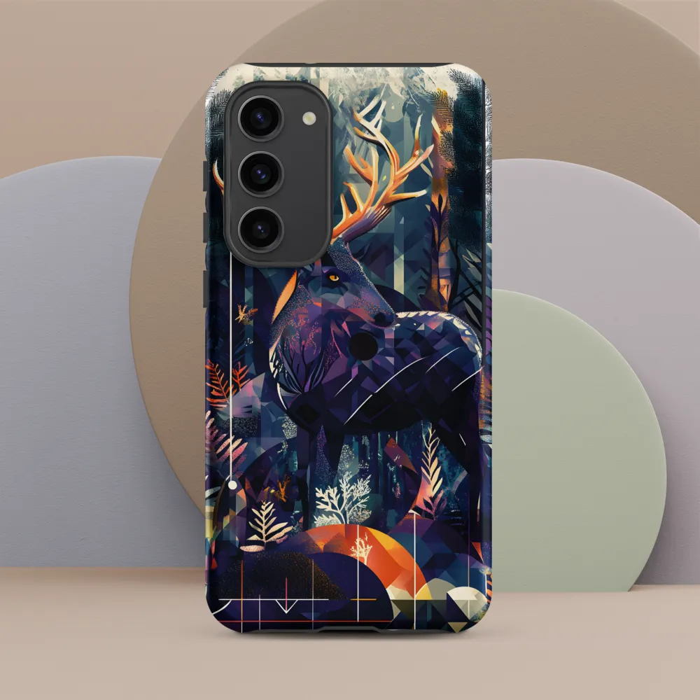 Majestic Serenity: A Geometric Forest Encounter