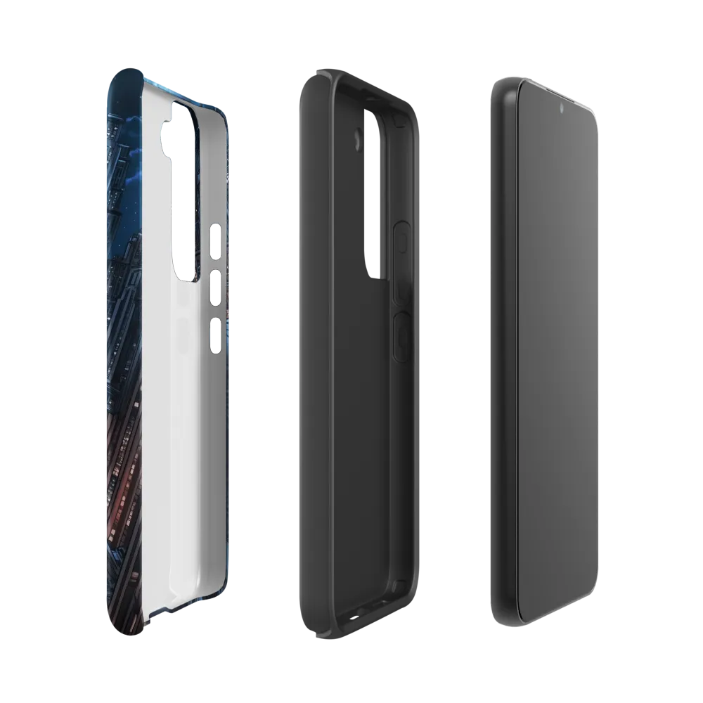Reflections of a City Under the Moon | Phone Case |  S22 | Tough Case | Matte